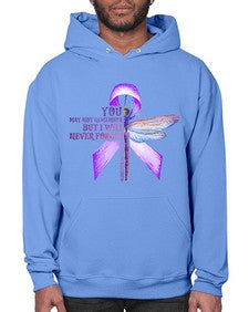 I Will Never Forge Alzheimer Awareness 179# - alzheimers- Hoodie