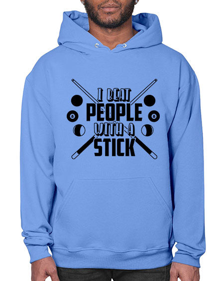I beat people with a stick 1166# - billards- Hoodie