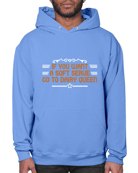 If you want a soft serve go to dairy 2044# - badminton- Hoodie