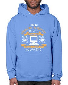 Im a computer scientist please stand back 34# - computer- Hoodie