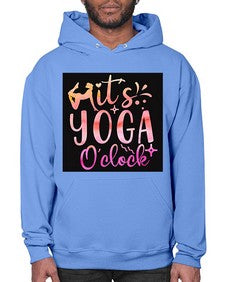 It s yoga O clock  345# - yoga- Hoodie