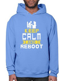 Keep Calm and reboot 27# - computer- Hoodie