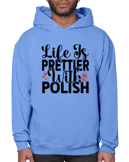 Life Is Prettier With Polish 1052# - nail tech- Hoodie
