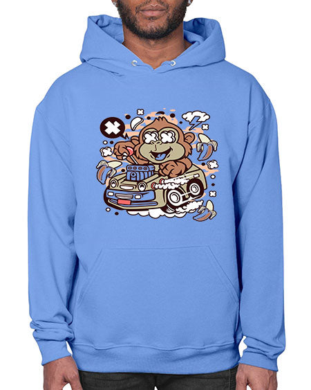 Monkey Hotrod - monkey- Hoodie