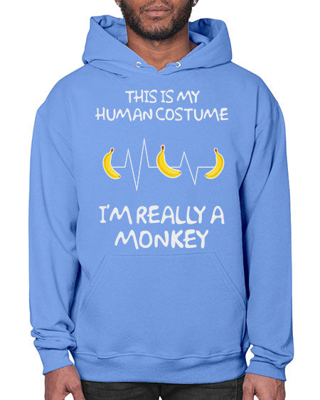 Monkey Human Costume Banana 15# - monkey- Hoodie