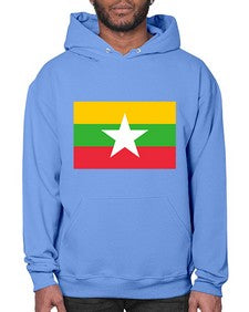 Myanmar 1398# - world flags- Hoodie