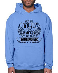 Not All Angels Have Wings Some Have Stethoscopes Style Style 1135# - nurse- Hoodie