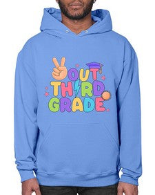 Peace Out third Grade Peace 648# - third grade- Hoodie