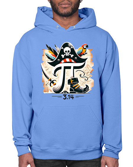 Pirate Pi Day Sublimation Design 39# - pi- Hoodie