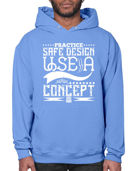 Practice safe design Use a concept Style 344# - architect- Hoodie