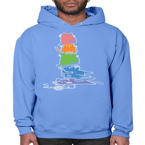 Pride Kawaii Cats Pile Cute Anime 277# - anime- Hoodie