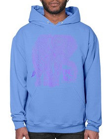 Purple Elephant Alzheimer Awareness 210# - alzheimers- Hoodie