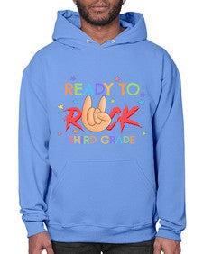 Ready to Rock third Grade 737# - third grade- Hoodie