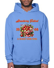 Retro Berry Strawberry Festival 1503# - strawberry- Hoodie