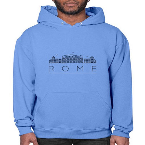 Rome Minimal Skyline 1747# - cities- Hoodie