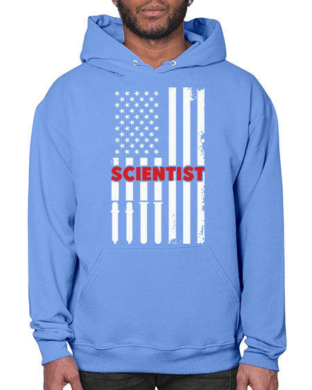 ScientistUSAFlagScientistSkinite Scientist Skinite 38# - general science- Hoodie