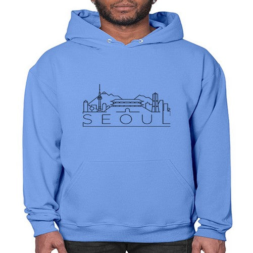 Seoul Minimal Skyline 1812# - cities- Hoodie