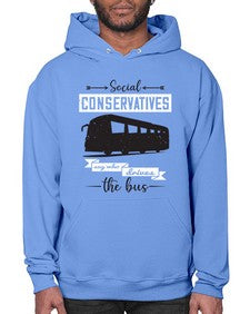 Social conservatives say who drives the bus 5# - bus- Hoodie