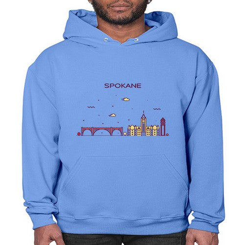 Spokane 1880# - cities- Hoodie