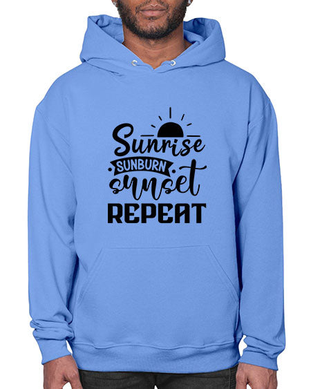 Sunrise sunburn sunset repeat 01# - summer- Hoodie
