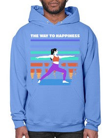 The Way to Happiness 566# - yoga- Hoodie