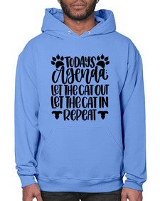 Todays Agenda Let Style 107# - cats- Hoodie