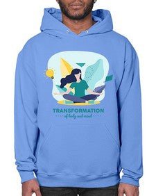 Transformation of Body and Mind 587# - yoga- Hoodie