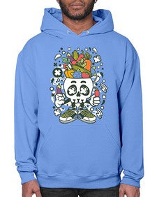 Vegetable Skull Head 1195# - skull and bones- Hoodie