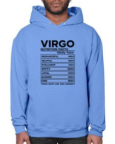 Virgo Nutrition Facts 530# - virgo- Hoodie