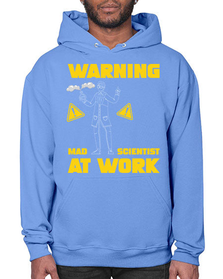 WarningMadScientistAtWorkScientistSkinite Scientist Skinite 13# - general science- Hoodie