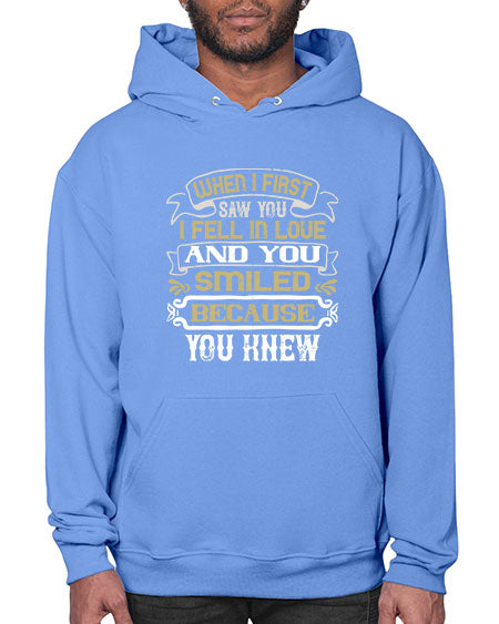 When I first saw you I fell in love and you smiled because you knew Style 12# - pig- Hoodie
