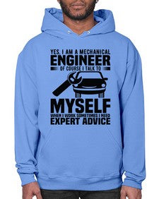 Yes I Am A Mechanical Style 1671# - engineer- Hoodie