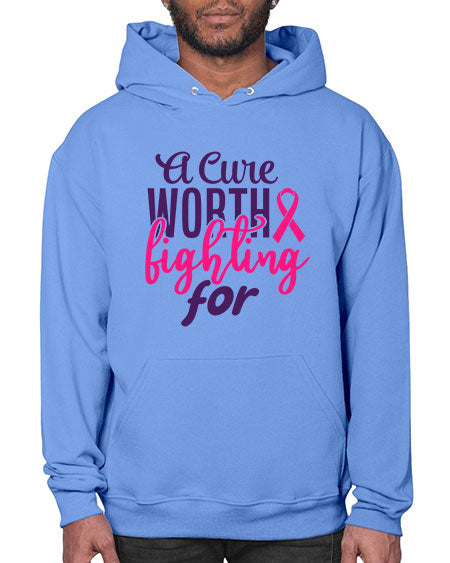 a cure worth fighting for Style 17# - breast cancer- Hoodie