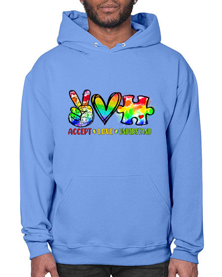 accept love understand - autism- Hoodie