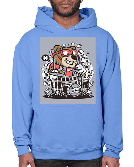 bear drummer 33# - bears - animals- Hoodie