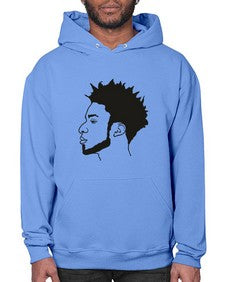 beardman 43# - black boys or men- Hoodie