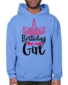 birthday girl 60# - unicorn- Hoodie