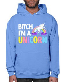 bitch im a unicorn 61# - unicorn- Hoodie