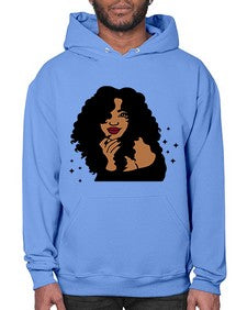 black women - queen 55# - black girls or women- Hoodie