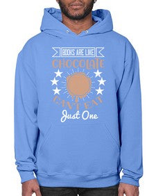 books are like chocolate cant eat just one 57# - chocolate- Hoodie