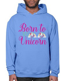 born to be unicorn 73# - unicorn- Hoodie