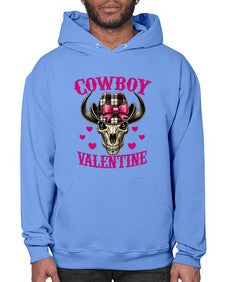 cowboy valentine western valentine 349# - western- Hoodie