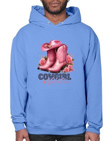 cowgirl valentine cupid valentine 352# - western- Hoodie
