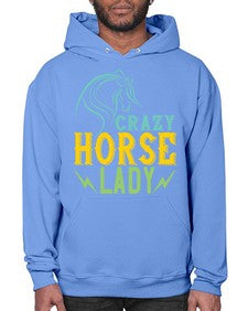 crazy horse lady Style 10# - horse- Hoodie