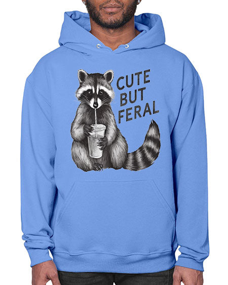 cute but feral 7# - raccoon- Hoodie