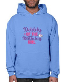daddy of the birthday girl 90# - unicorn- Hoodie