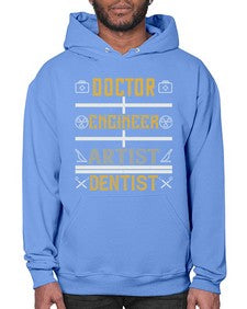 doctor engineer artist dentist Style 122# - dentist- Hoodie
