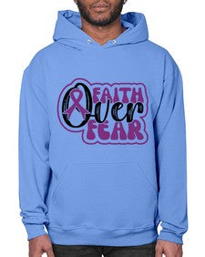 faith over fear 139# - alzheimers- Hoodie