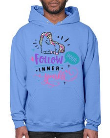 follow your inner sparkle 141# - unicorn- Hoodie