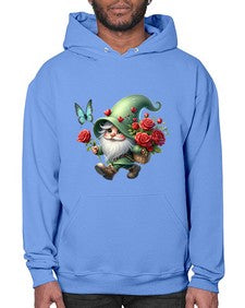 gnome with butterfly 24# - gnome- Hoodie